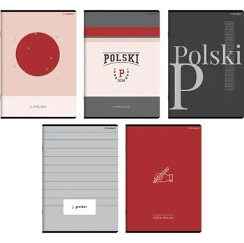 Sešit Tematický sešit Polština linkovaný A5, 60 listů, TOP 2000, mix vzorů