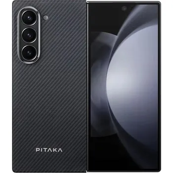 Pouzdro na mobilní telefon Zadní Kryt Pitaka pro Samsung Galaxy Z Fold6, černý