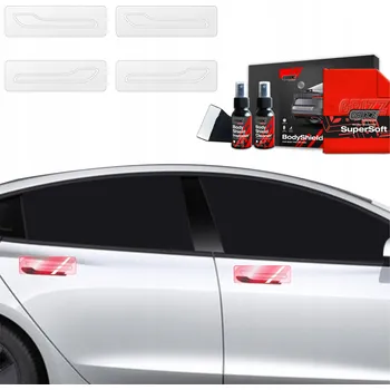 Polep vozidla 4v1 PPF fólie Fólie dveří pro Tesla Model 3 (2021-2024) Grizz