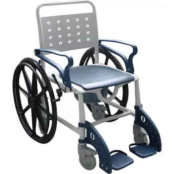 Toaletní křeslo Toaletní sprchovací vozík 3 v 1 Sani-Tim - do 120 kg