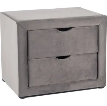 Noční stolek Noční stolek velurový ET-002 šedý SIGNAL