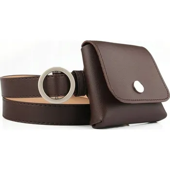 Opasek Opasek s peněženkou - Tmavě Hnědá KP-12626