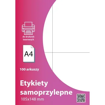 Samolepící etiketa Samolepicí etikety A4, 100 listů, 105 x 148 mm