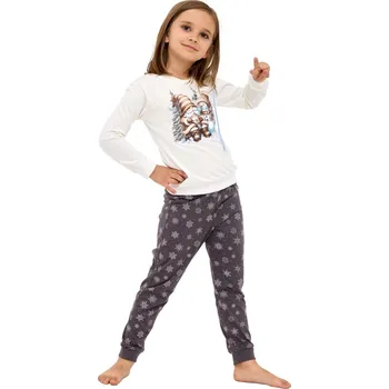 Dívčí pyžamo 977/190 Friends - CORNETTE krémová 110/116