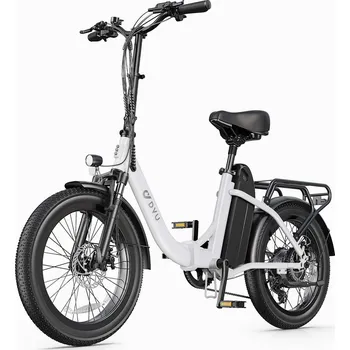 Skládací kolo DYU Elektrokolo pro dospělé DYU C9 20 palců 48V 15,6Ah baterie BÍLÁ 2025