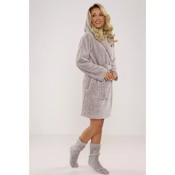 Dámský župan Dámský župan MELANIE 546 RASPBERRY DOTS M