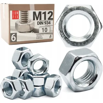 Matice Matice M12 tř. 6 pozink DIN 934 balení 10 ks