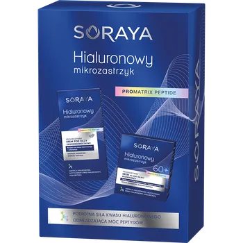 Pleťový krém Soraya HIALURONOWY MIKROZASTRZYK sada: krém na obličej 60+, 50 ml + oční krém, 15 ml