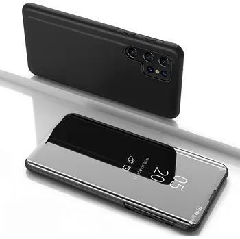 Pouzdro na mobilní telefon Hurtel Pouzdro Clear View pro Samsung Galaxy S25 Ultra Flip Cover - černé