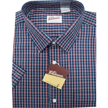 Pánská košile Košile s krátkým rukávem (kostička) - v nadměrné velikosti 4617 2440-1