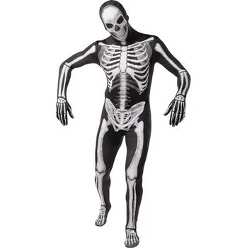 Karnevalový kostým Funiglobal - Pánský kostým kostry jako druhá kůže - S