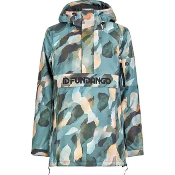 Dámská lyžařská/snowboardová FUNDANGO BIRCH XS Tmavě zelená, Černá, Béžová