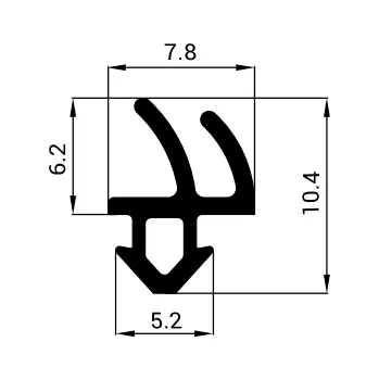 Těsnění do okna a dveří S-1388 Těsnící profil do PVC oken (šedá RAL7040 / 400 m / 400m)