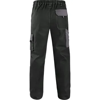 montérky Pánské kalhoty do pasu LUXY JOSEF, černo/šedá