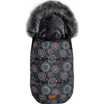 Fusak SENSILLO Fusak do kočárku OLAF ČERNÝ ROZETY