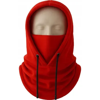 Podprsenka Zimní fleecová kukla s kapucí - Červená/Typ2 KP-37734