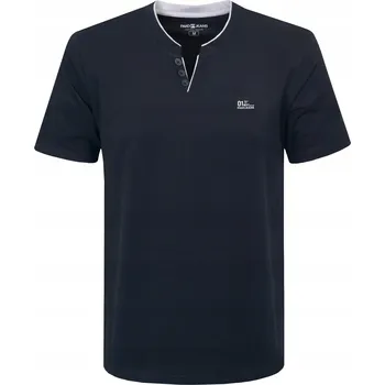 Pánské tričko Pánské tričko s výstřihem do V GRANÁTOVÉ bavlněné SOLDER XXL Pako Jeans