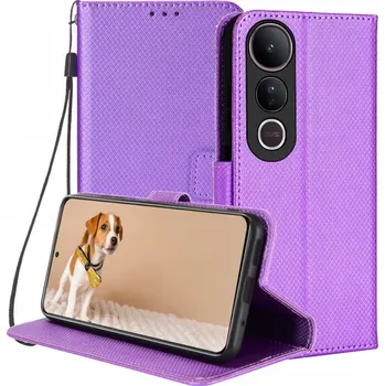 Pouzdro na mobilní telefon Flipové pouzdro B24 pro Vivo V50 Lite fialové