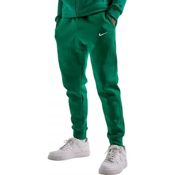 Nike pánské tepláky Nike Pánské tepláky se stahovací šňůrkou bavlna zelené, velikost XS