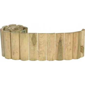 Obraz Zahradní lem dřevěná 200 cm x 20 cm béžová