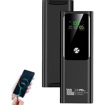 Powerbanka NABÍJECÍ POWERBANKA 20000MAH PD 100W PŘENOSNÁ ČERNÁ