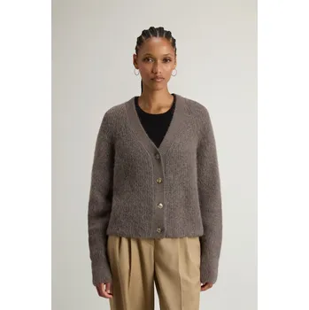Dámský svetr KARDIGAN WOOLRICH SOFT ALPACA CARDIGAN OFF TAUPE
