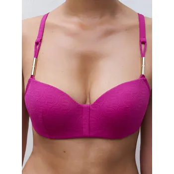 Dámské plavky Plavková podprsenka vyztužená CHANTELLE (16WN5-27), Barva tmavě růžová, Velikost 85D