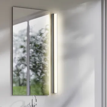 Lampička Helestra LED zrcadlové svítidlo LOOM 2, délka 90 cm, IP44, CCT chrom LED 18 W celkem - Doprava zdarma