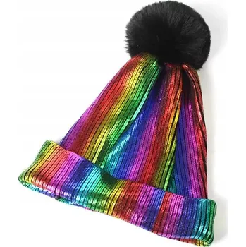 Čepice Bez značky zimní čepice beanie vícebarevná velikost 56