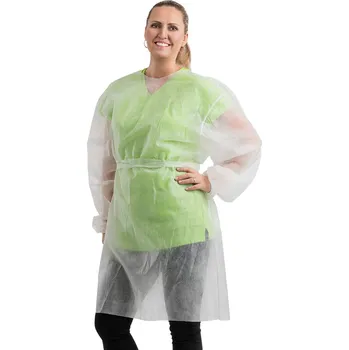 Jednorázový oděv Jednorázový plášť 0237, bílý, bílá, VS170