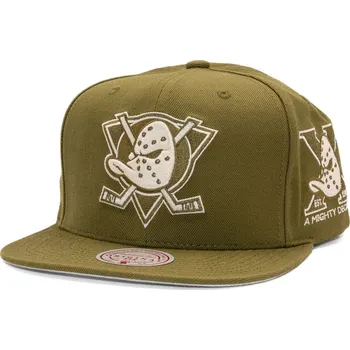 Kšiltovka Kšiltovka Mitchell & Ness - NHL Fashion Basic Snapback Vntg - Anaheim Ducks - Olive velikost One Size (56-59 cm)