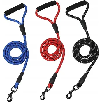 Vodítko pro psa Vodítko pro psy reflexní kulaté (S) Vodítko pro psy reflexní kulaté (červen