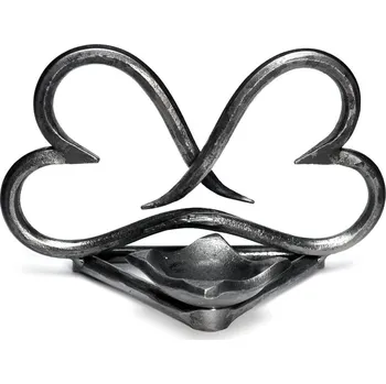 Solná lampa Svícen Dvojsrdce