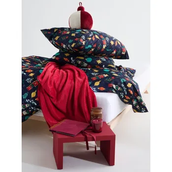 Povlečení Sinsay - Sada ložního prádla se vánočním vzorem - černá - 685GE-99X - 685GE-99X-ONE