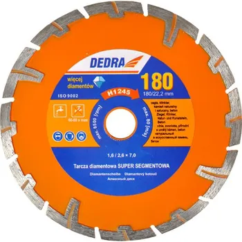 Řezný kotouč Dedra Diamantový řezný kotouč Super Segment 115/22,2 mm H1242