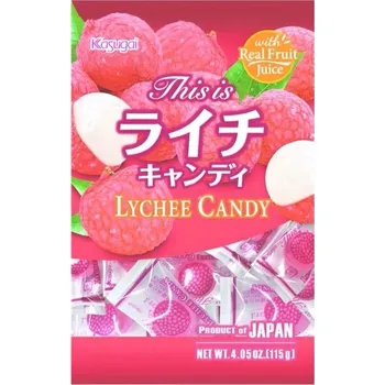 Bonbon LYCHEE CANDY - Japonské Bonbóny s příchutí liči, 115g Kasugai