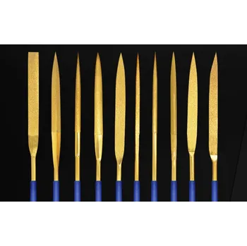 DIAMANTOVÉ PILNÍKY 10 KUSŮ JEHLOVÉ PILNÍKY NA KOV SAD