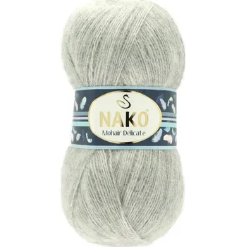 Nako Mohair Delicate 195 světle šedá