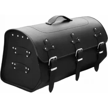 Zavazadlo na motocykl Kožený Motocyklový Kufr Černý 32 Litrů na 2 Helmy