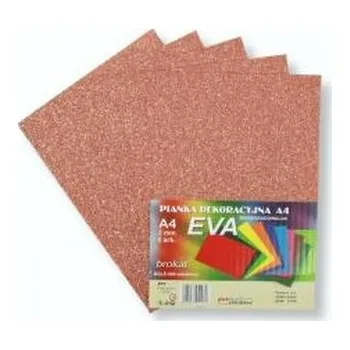 Set školních potřeb Pianka brokatowa A4 Eva miedziana biodegrad. 5szt