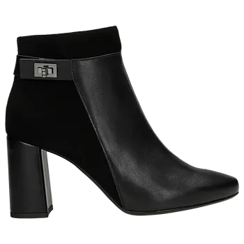 Dámské polobotky Elegantní Zateplené Kotníčkové Boty Na Podpatku Wojas 5536171 40