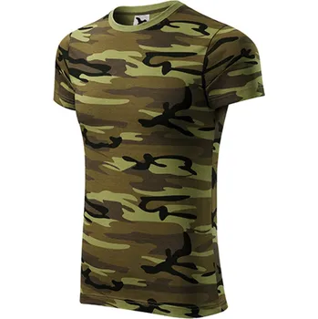 Unisexové tričko CAMOUFLAGE, camouflage green