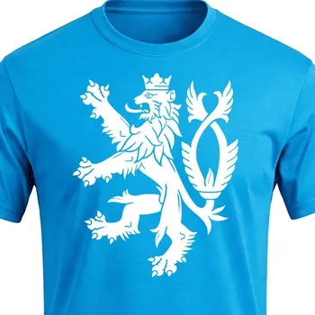 Pánské tričko Tričko Český Lev - velikost 110, Barva Tyrkysová