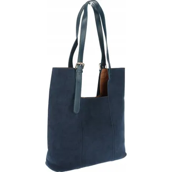 Kabelka HERISSON kabelka z eko kůže semišová modrá