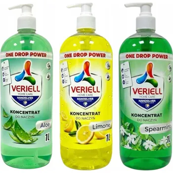 Mycí prostředek KONCENTRÁT NA NÁDOBÍ VERIELL 1000 ML LIMONE CITRON TEKUTÝ PROSTŘEDEK NA MYTÍ NÁDOBÍ