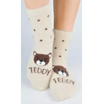 Dámské punčochy Dívčí ponožky Medvídek SP009 - 31-34 / lněná