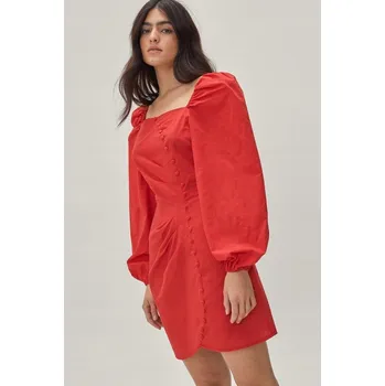 Dámské šaty KNOFLÍKY S ČERVENÝMI ŠATY , NASTY GAL (34)