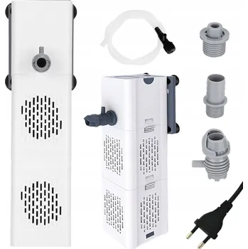 Bezpečnostní kamera Vnitřní akvarijní filtr se 3 vývody, 2 houbičky, 6W, 500 l/h, okysličovací