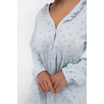 Dámská noční košile Noční košile Sensis Lucille - bavlna Modro-šedá S