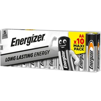 Článková baterie Alkalická baterie Energizer AA (R6) 10 ks